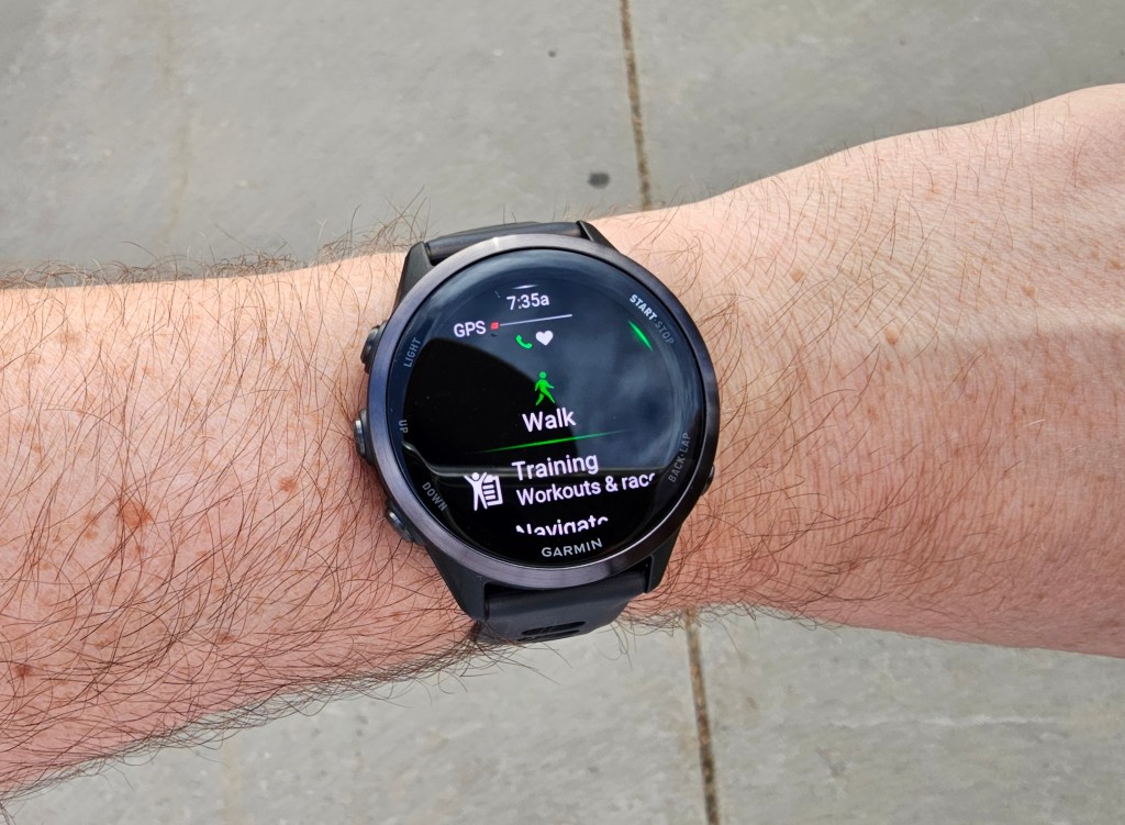 Garmin Forerunner 570 on wrist