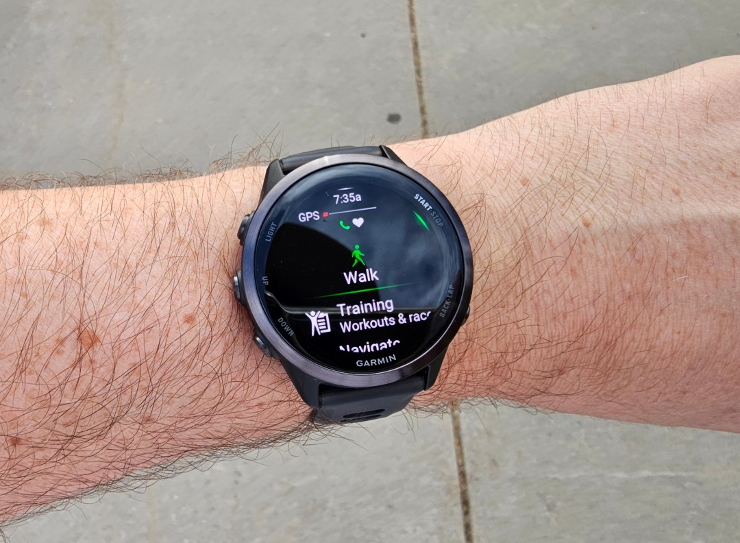 Garmin Forerunner 570 on wrist