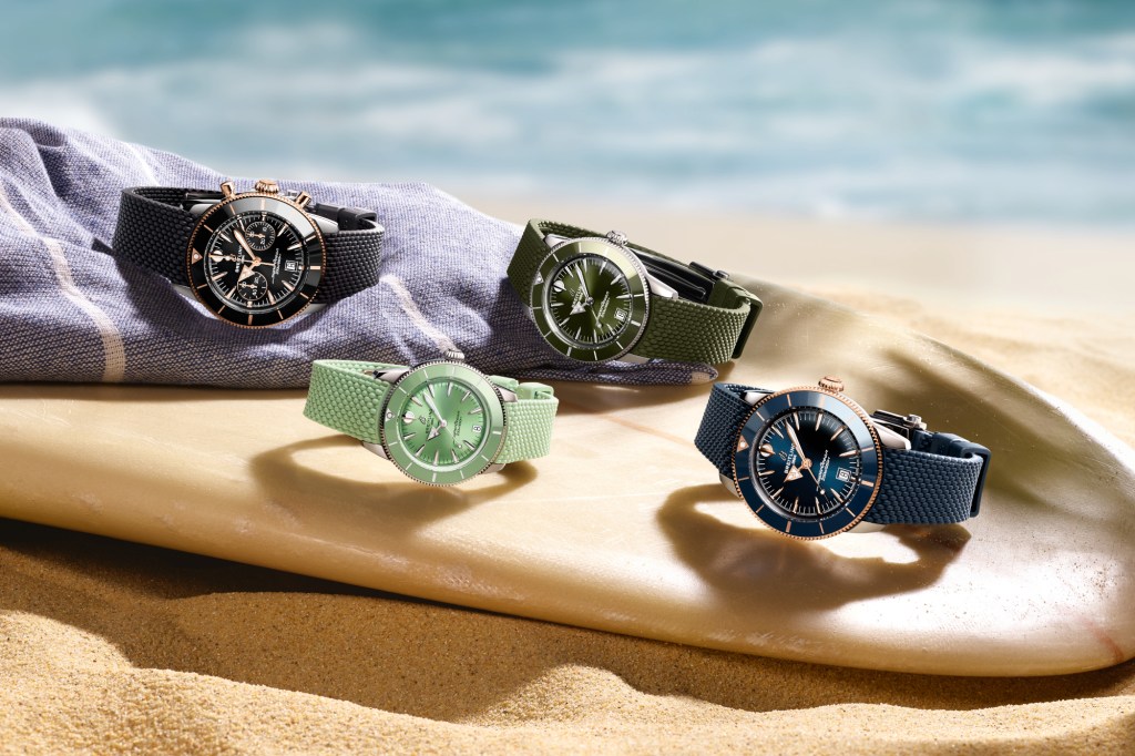 Breitling Superocean Heritage collection on beach