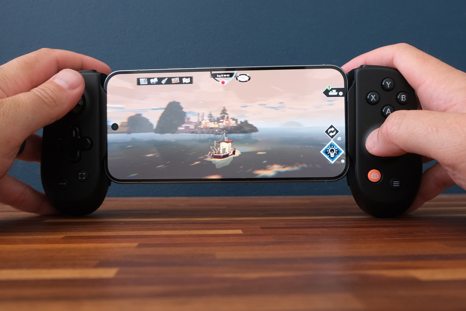Backbone Pro controller review in hand