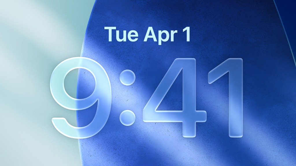 Lock screen clock in iOS 26