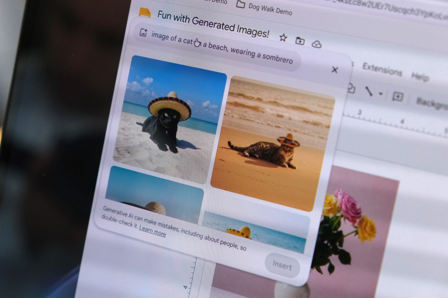 Lenovo Chromebook Plus 14 hands-on generative image