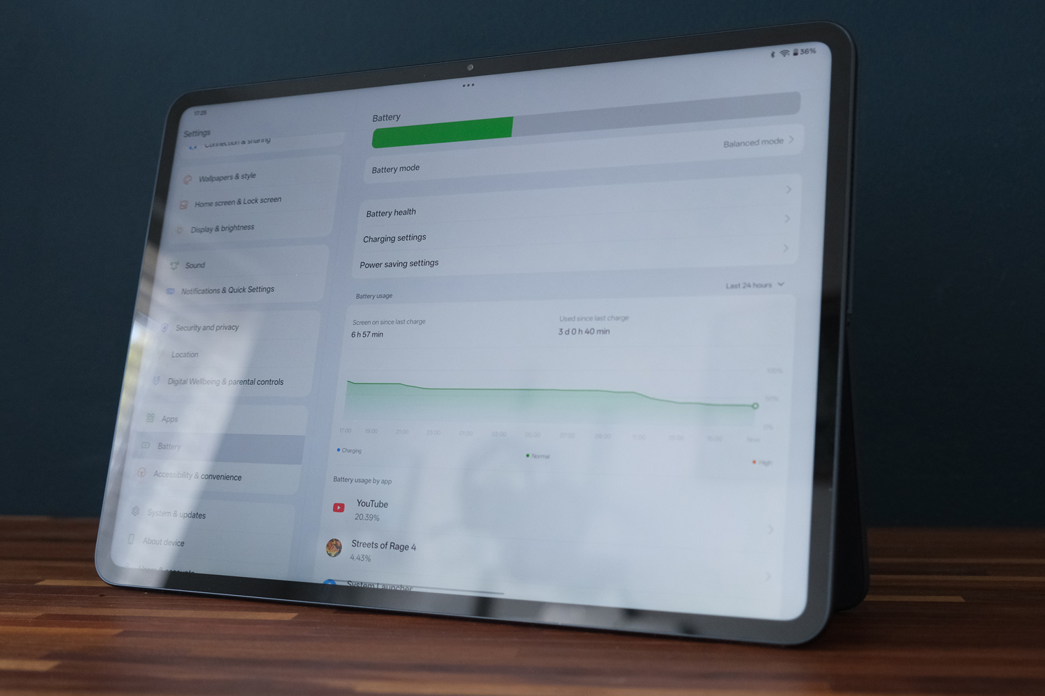 OnePlus Pad 3 review battery stats