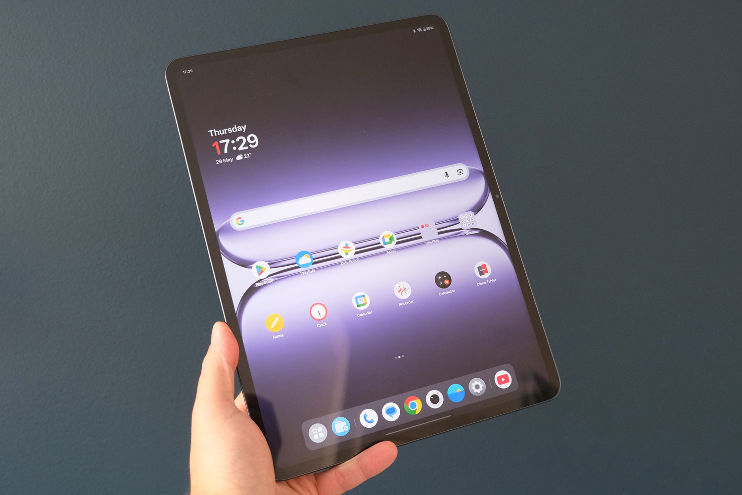 OnePlus Pad 3 review in hand front