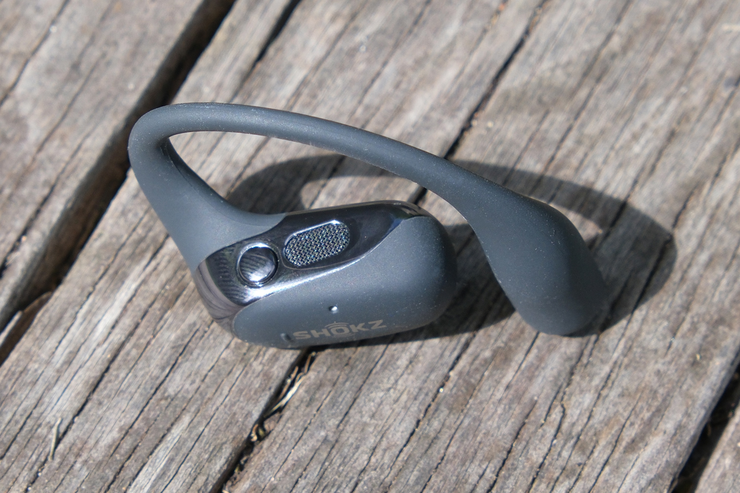 Shokz Open Fit 2 review button