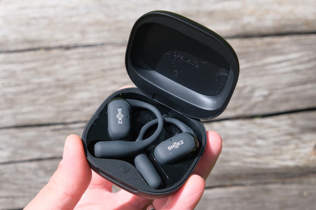 Shokz Open Fit 2 review in hand