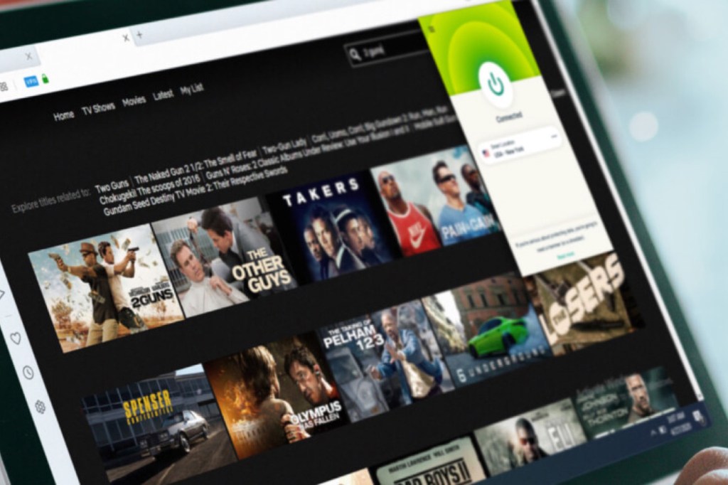 Watching Netflix using ExpressVPN