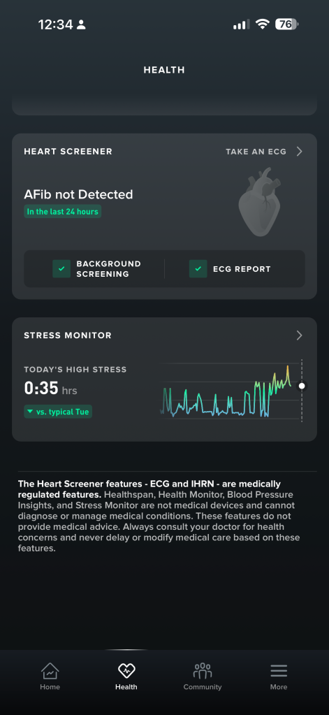 Whoop AFib Screenshot
