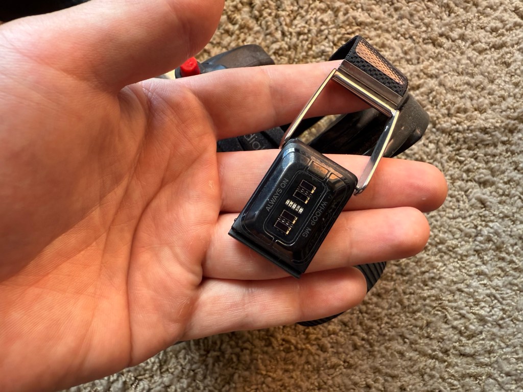Whoop sensors off-wrist