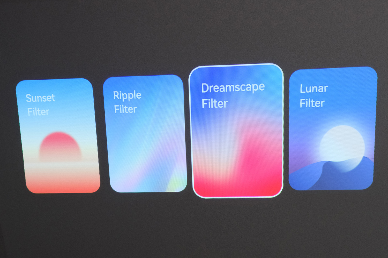 Xgimi Mogo 4 review filter UI