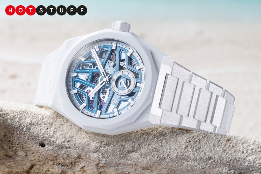 The Zenith Defy Skyline Skeleton White Surfer proves you can never go wrong with white ceramic