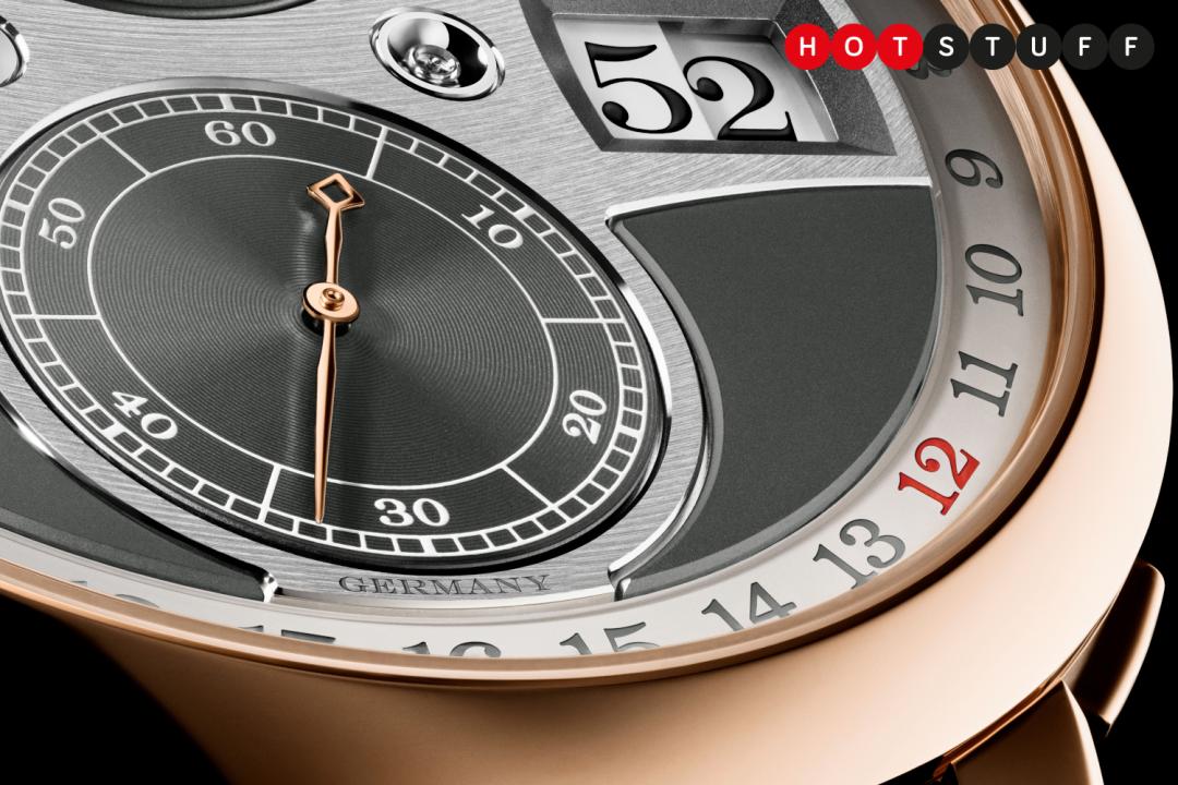 A.Lange & Söhne Zeitwerk Date dial close up