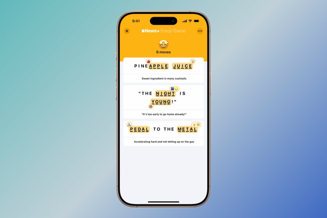 Apple News+ Emoji Game