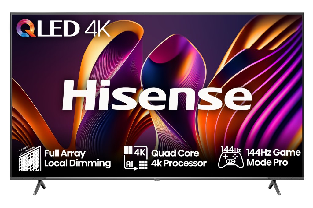 Hisense E7N Pro 55in on white background
