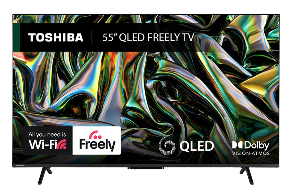 Toshiba QV2F 55in on white background