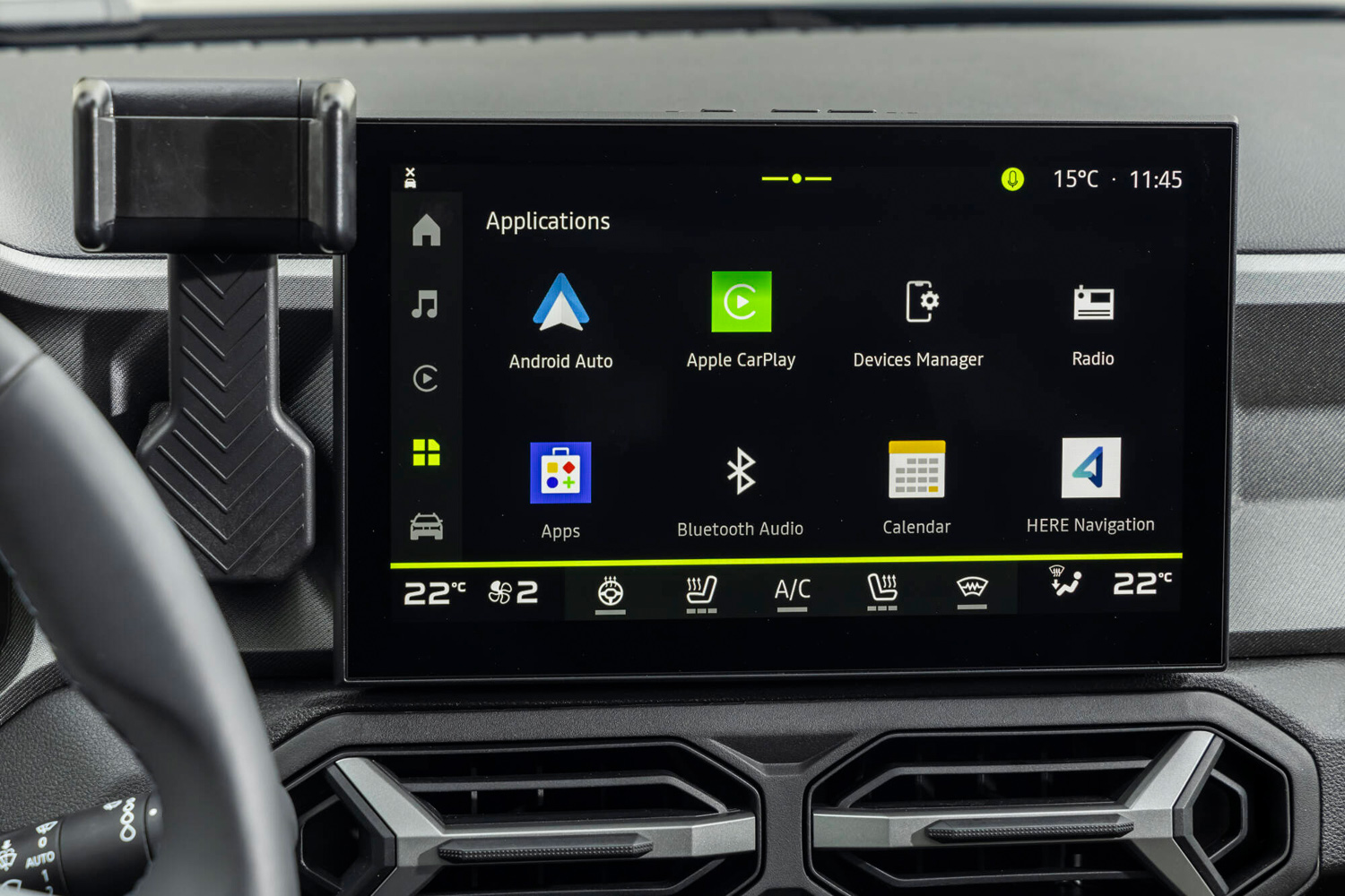 Dacia Bigster Hybrid 155 drive infotainment