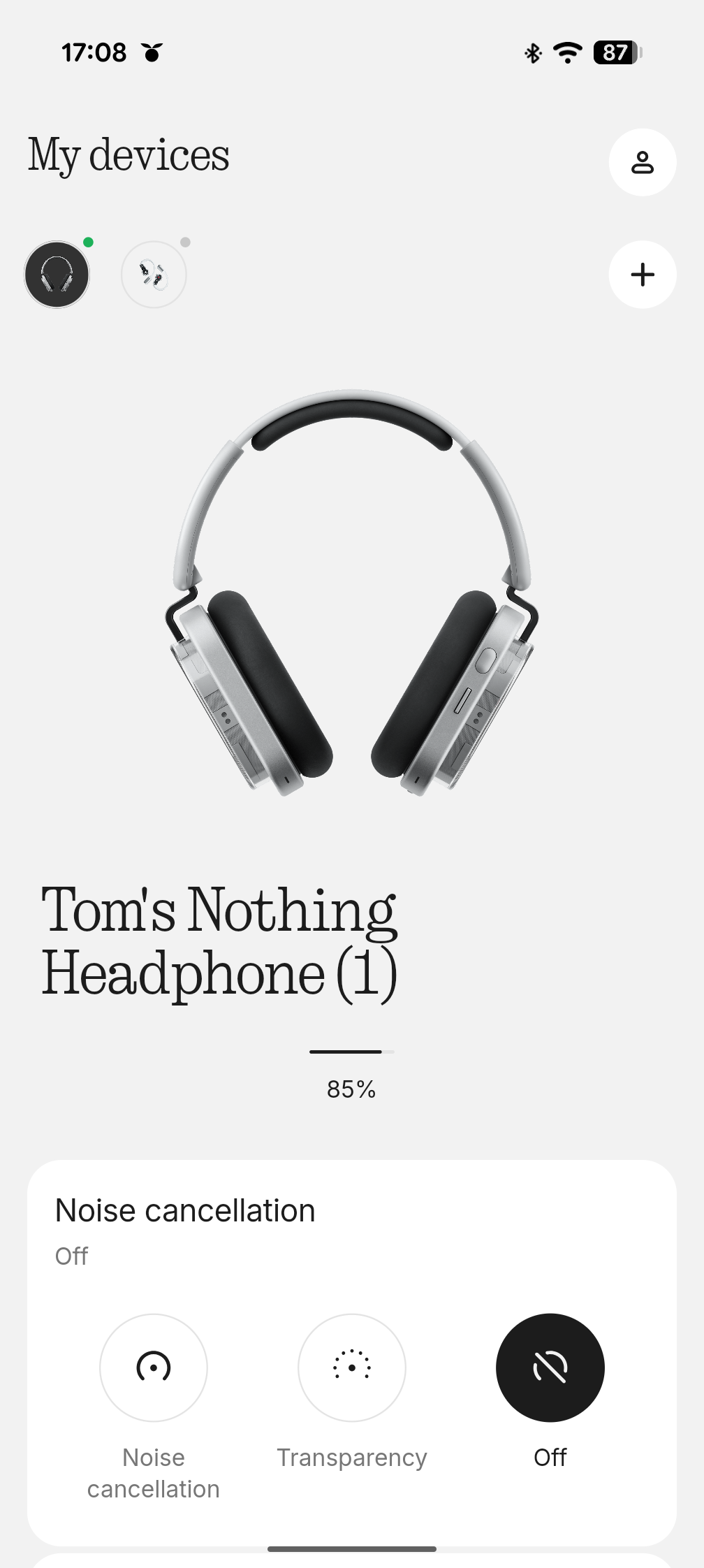 Nothing Headphones 1 app