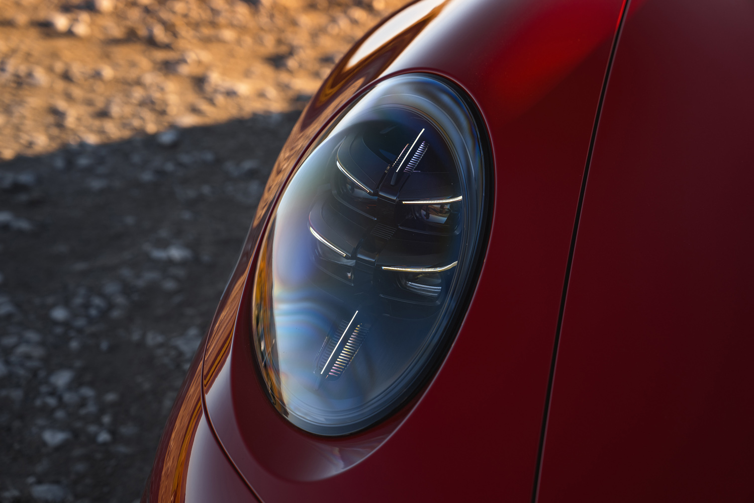 Porsche 911 GTS Cabriolet drive headlights