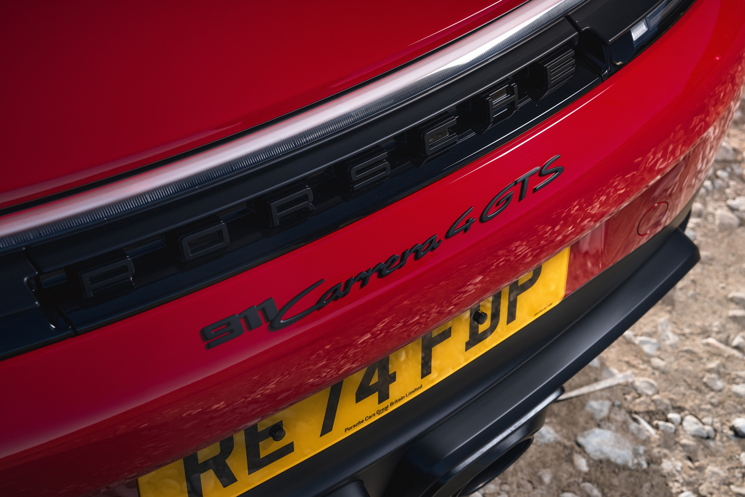 Porsche 911 GTS Cabriolet drive rear badge