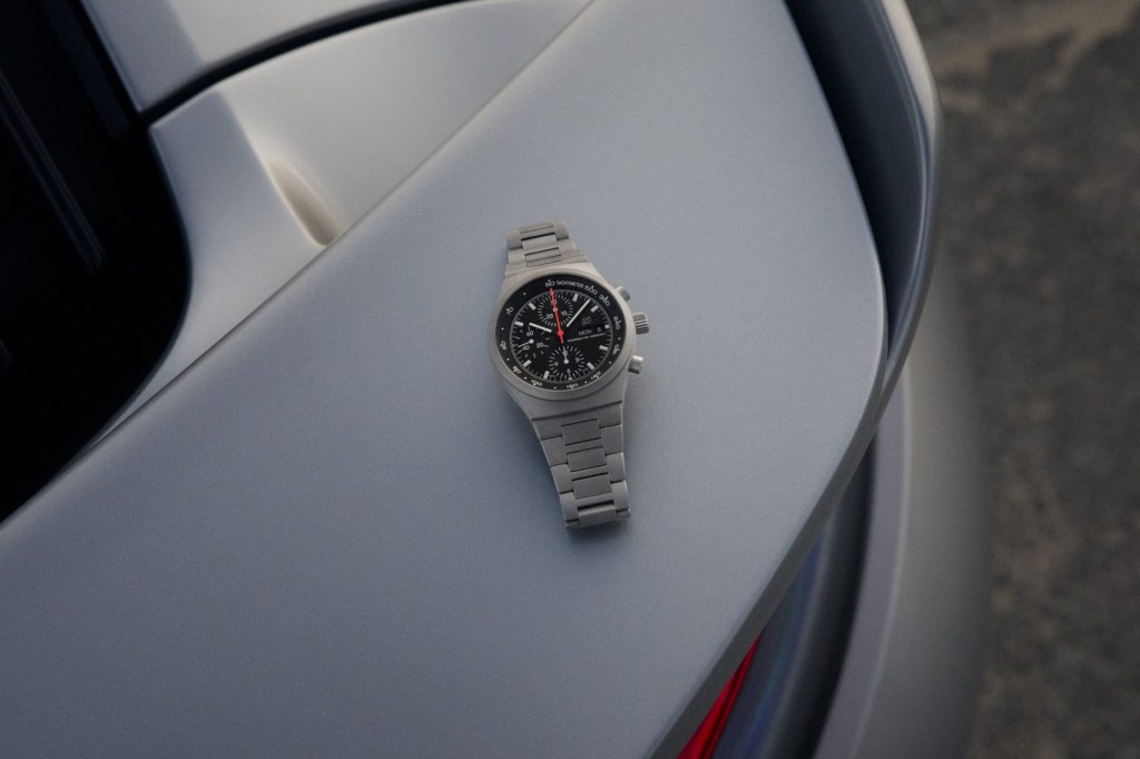 Porsche Design Chronograph 1 – 1975 Limited Edition on car