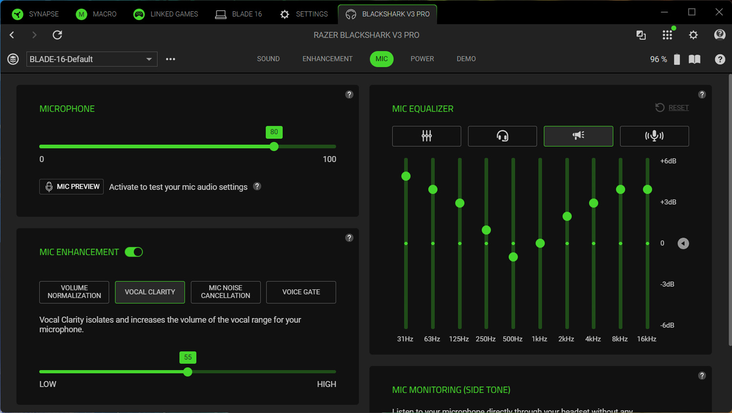 Razer Blackshark V3 Pro Synapse EQ