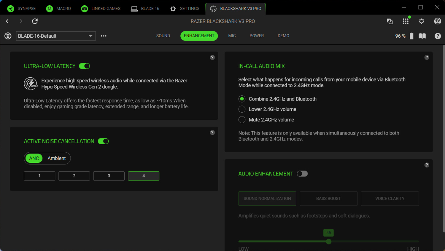 Razer Blackshark V3 Pro Synapse low latency