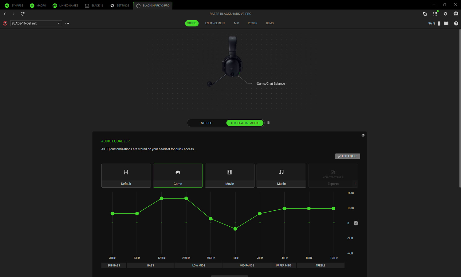 Razer Blackshark V3 Pro Synapse mic