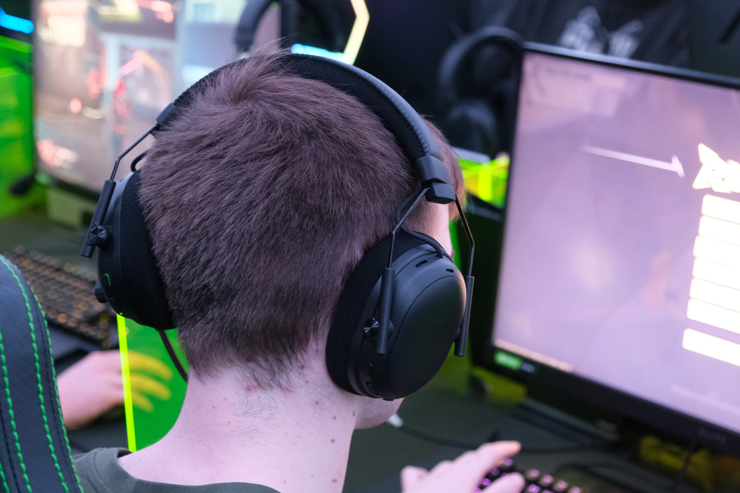 Razer Blackshark V3 Pro hands-on wearing 1