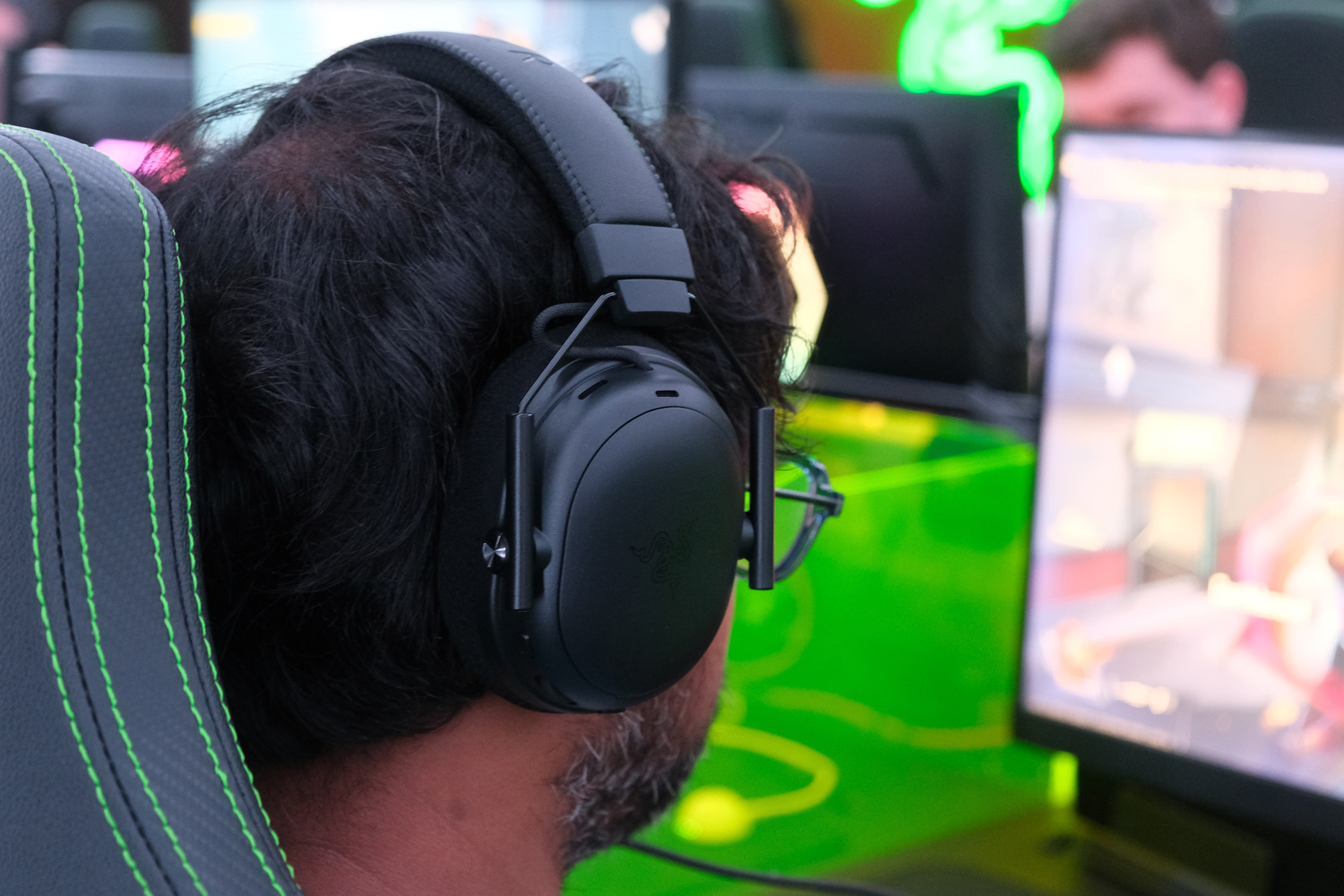 Razer Blackshark V3 Pro hands-on wearing 2
