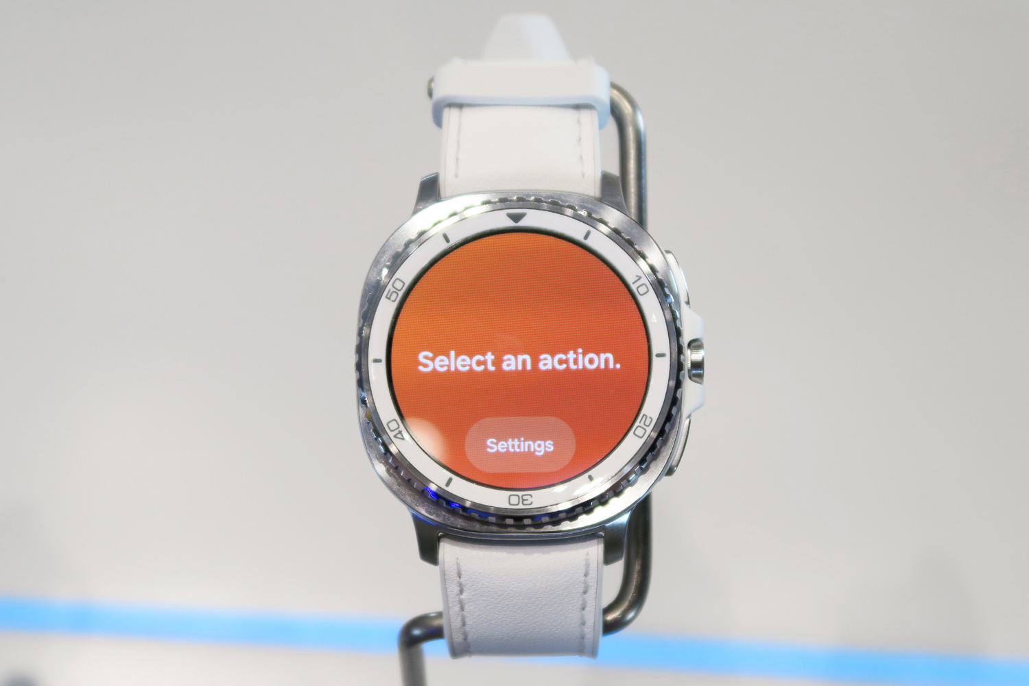 Samsung Galaxy Unpacked July 2025 hands on Galaxy Watch 8 Classic front straight stand