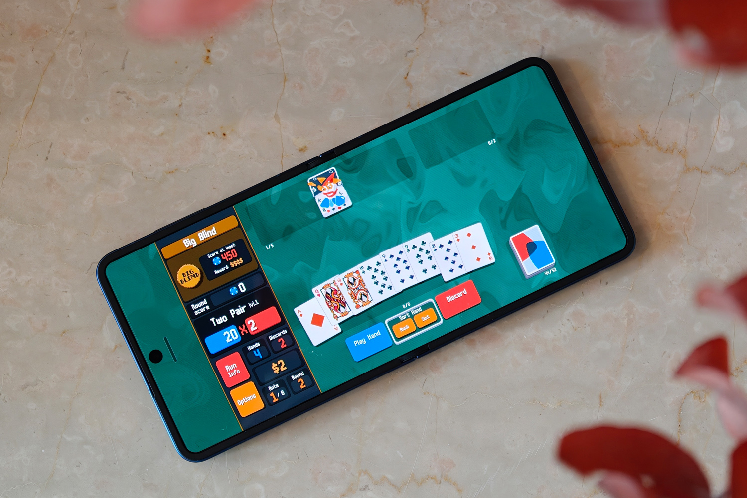 Samsung Galaxy Z Flip 7 gaming Balatro