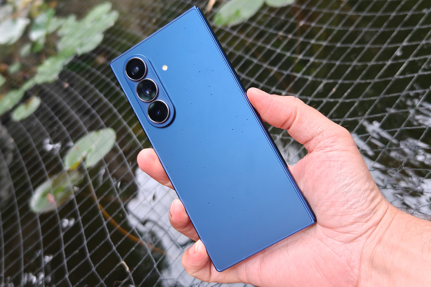 Samsung Galaxy Z Fold 7 review in hand rear