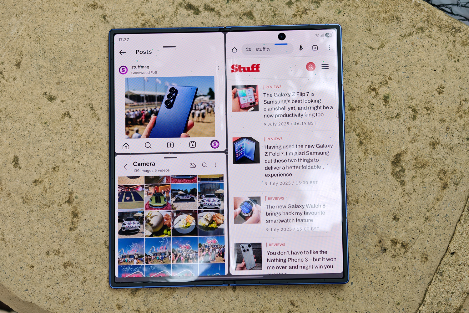 Samsung Galaxy Z Fold 7 review multitasking
