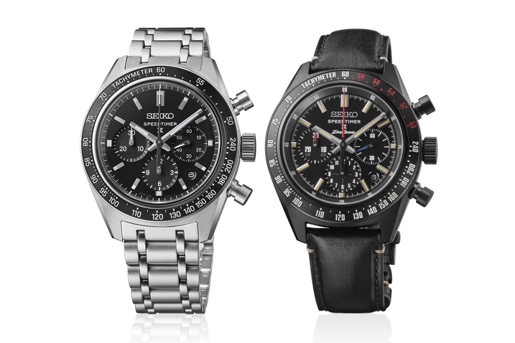 Seiko Speedtimer Maximum Precision chronograph on white background