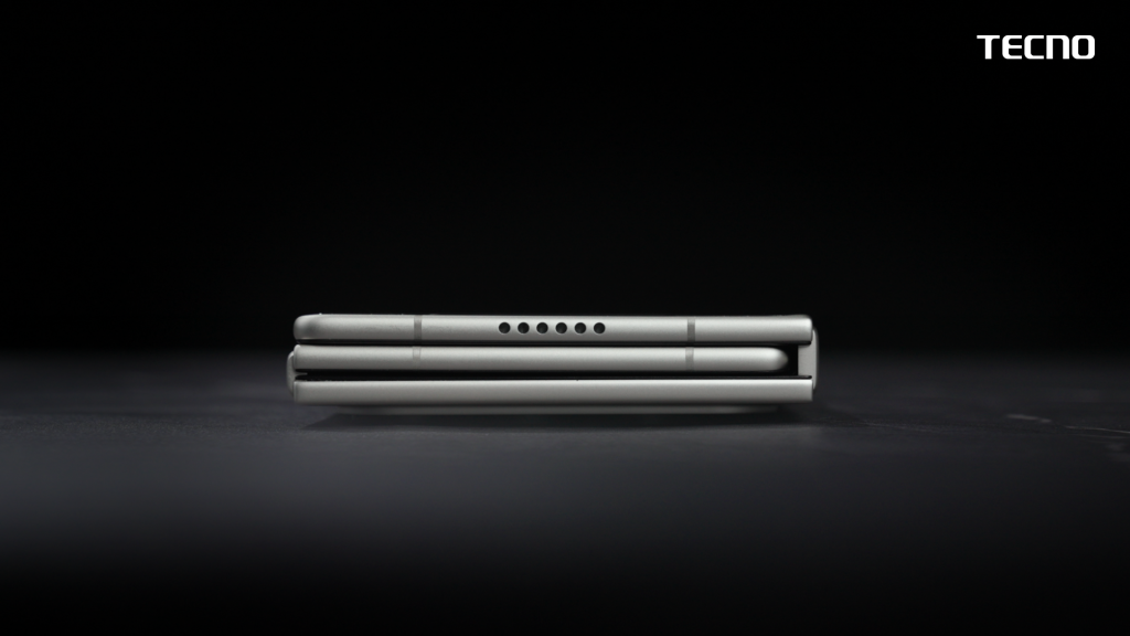 Tecno G-Style tri-fold while folded