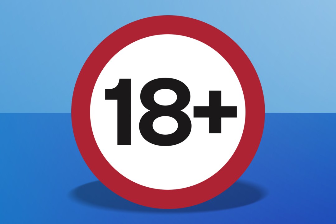 18+ sign