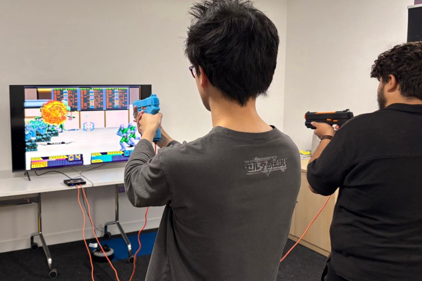 I got hands on with G’AIM’E Plug & Play, an AI-powered light gun that lets me play Time Crisis on the TV again
