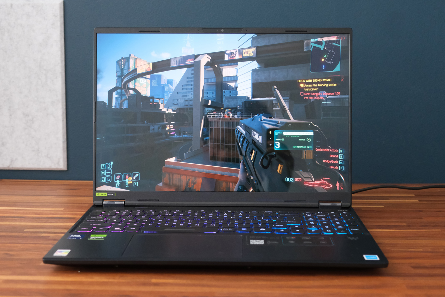Acer Predator Helios Neo 16S AI review Cyberpunk 2077