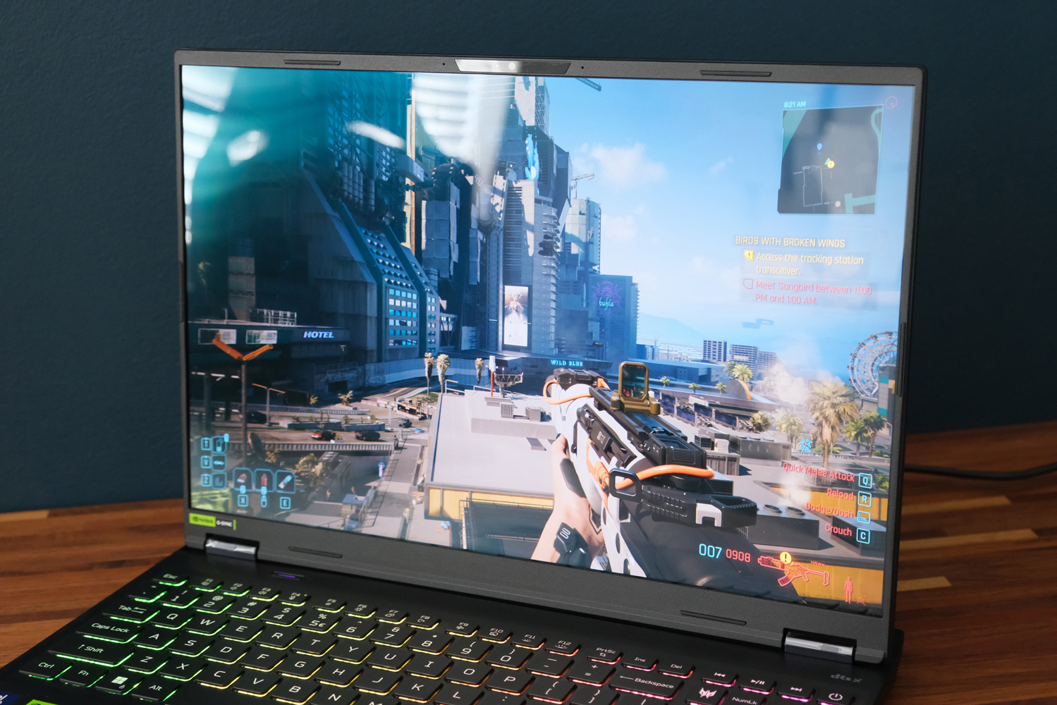 Acer Predator Helios Neo 16S AI review Cyberpunk