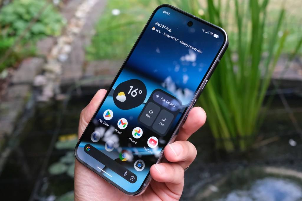 Google Pixel 10 Pro XL review in hand front