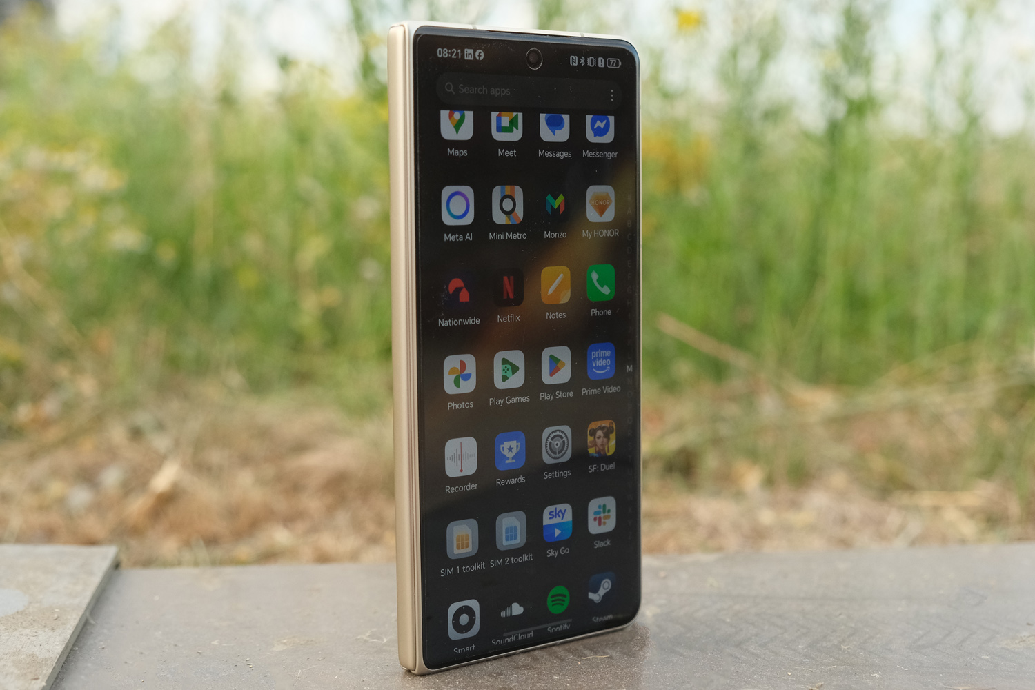 Honor Magic V5 review app drawer