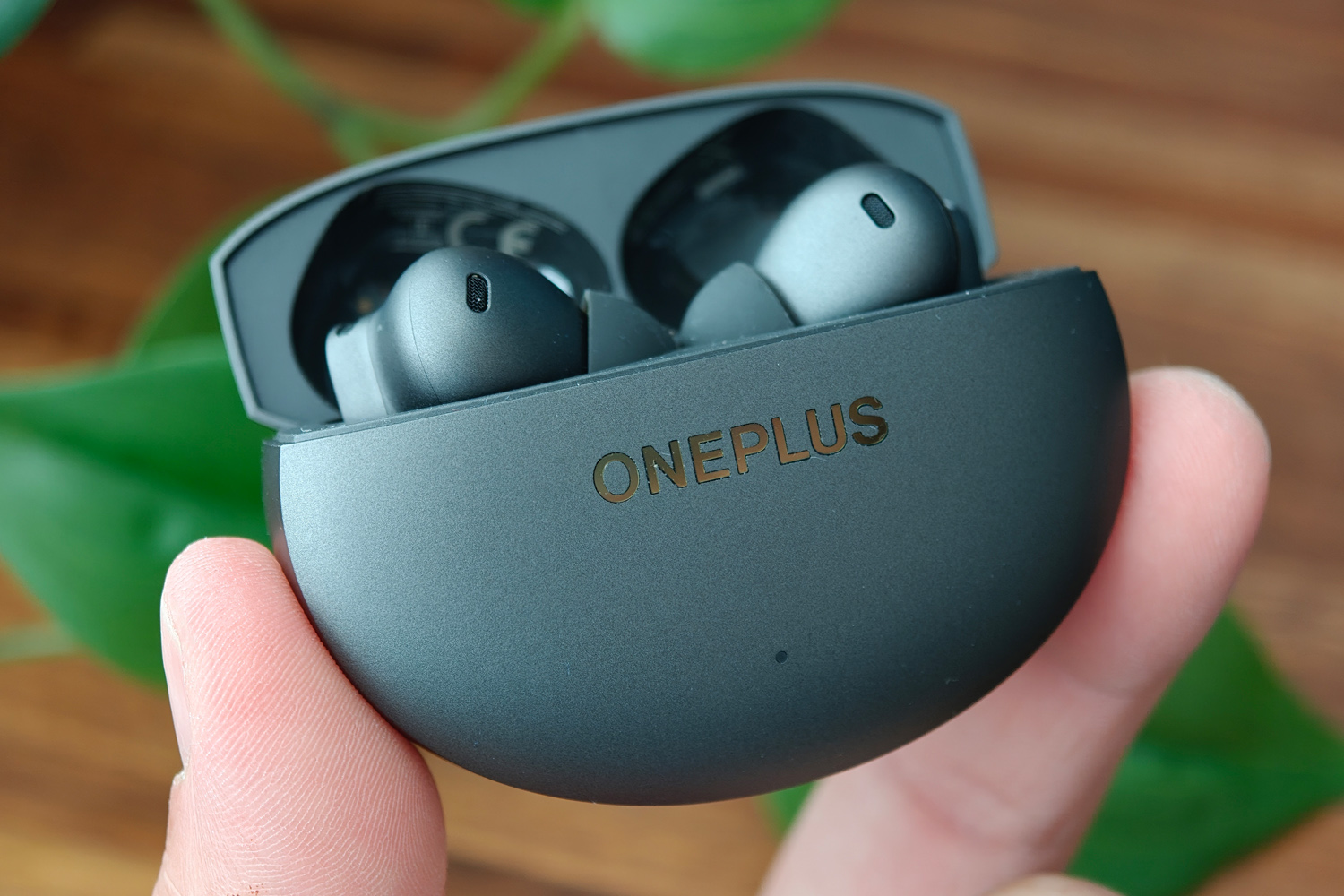 OnePlus Buds 4 review case in hand