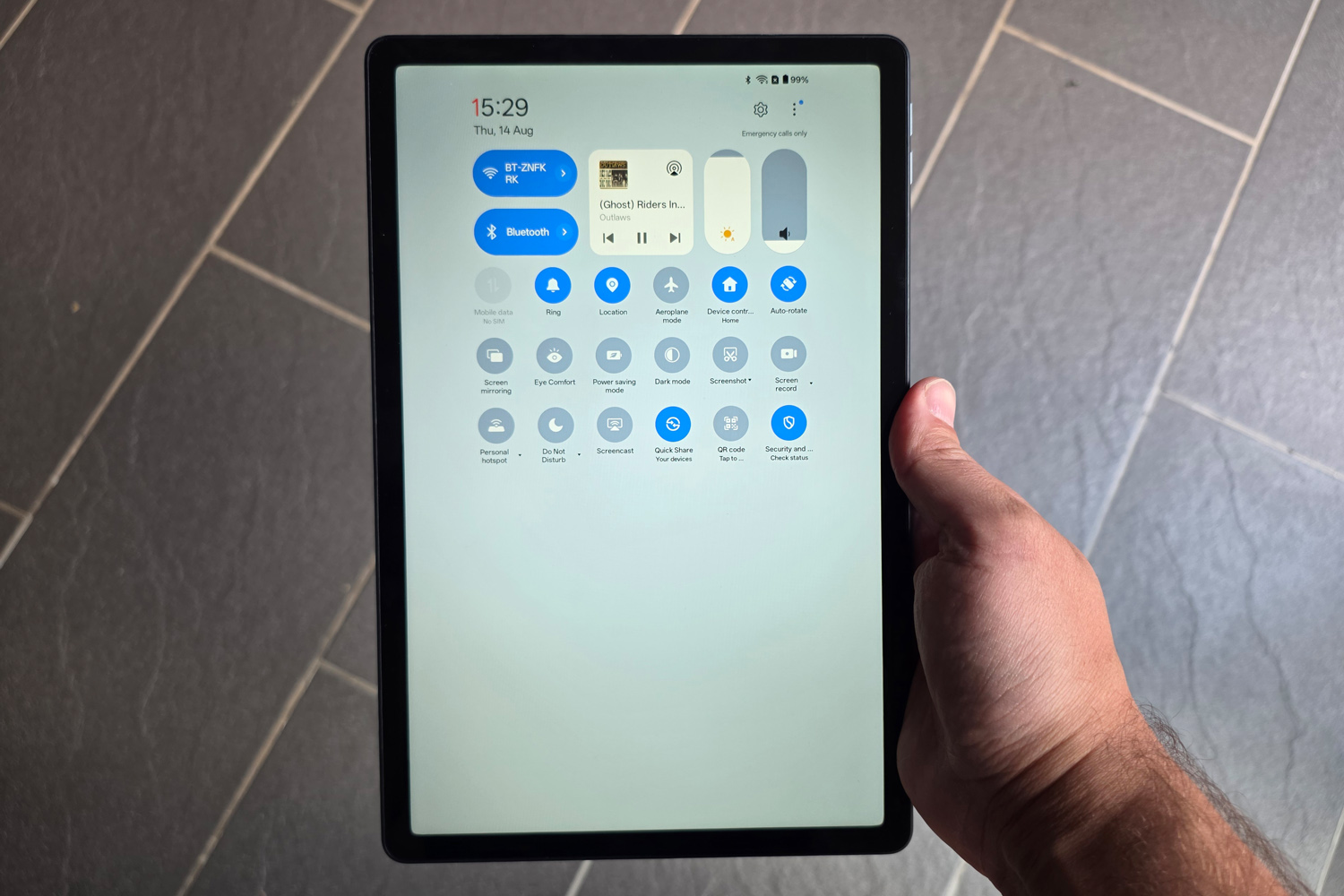OnePlus Pad Lite review in hand portrait