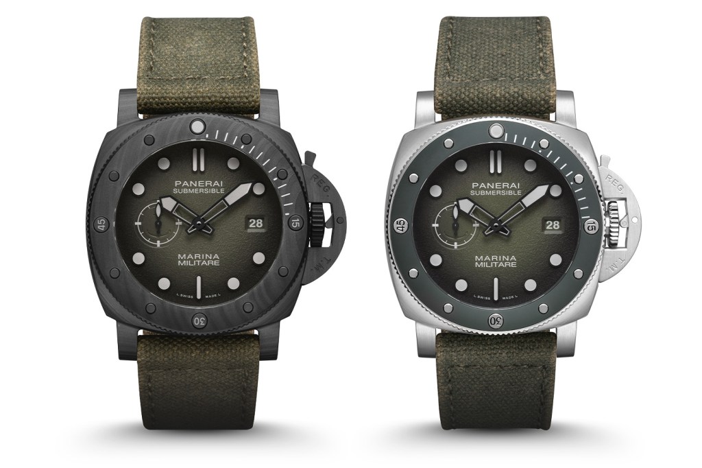Panerai Submersible Marina Militare on white background