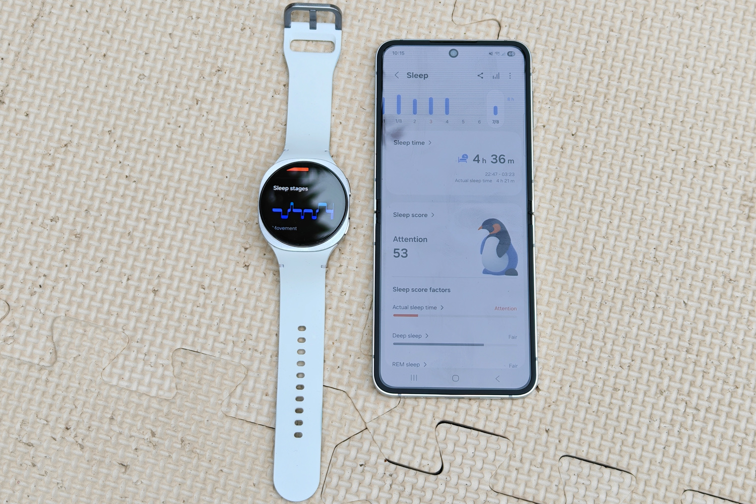 Samsung Galaxy Watch 8 review sleep score