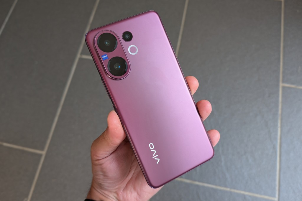Vivo V60 review in hand rear