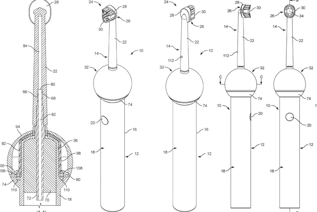 Dyson electric toothbrush patent