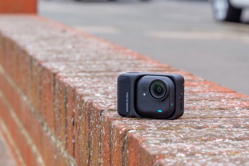 Insta360 Go Ultra docked inside Action Pod
