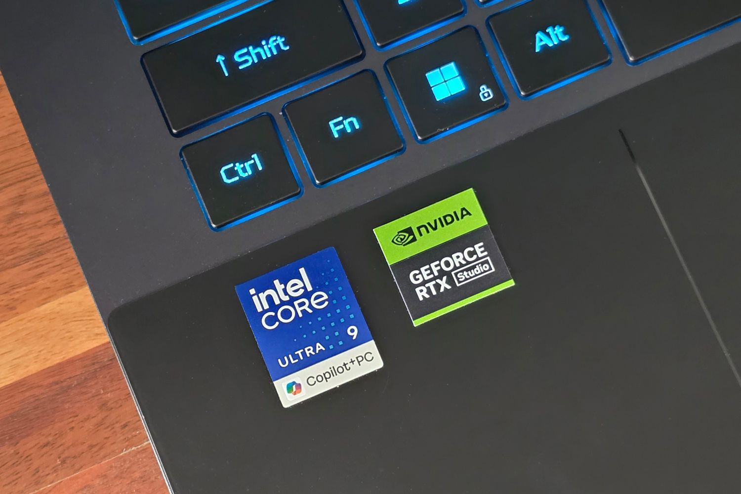 Acer Predator Triton 14 AI review Intel logo