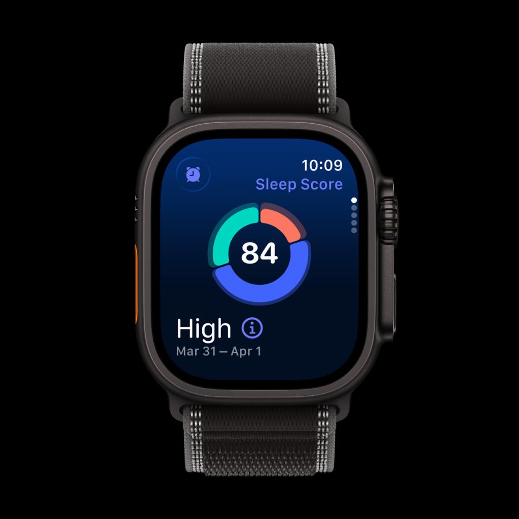 Sleep Score on Apple Watch Ultra 3